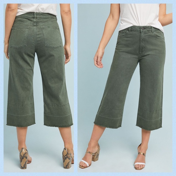 DL1961 Denim - Anthro DL1961 Hepburn Cropped High Rise Wide Leg